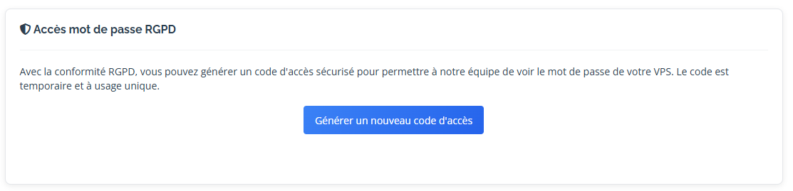 GDPR security and VPS password